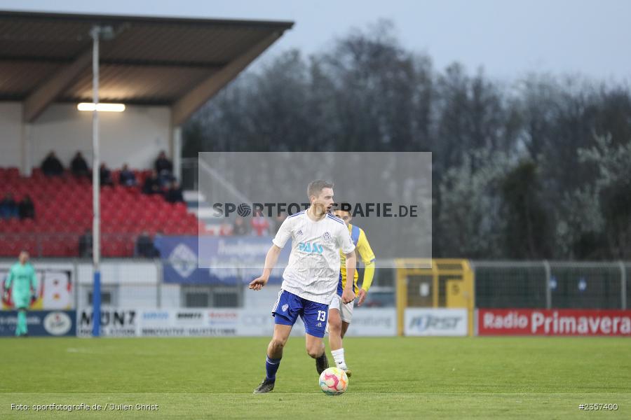 Veit Klement, Stadion am Schönbusch, Aschaffenburg, 06.04.2023, sport, action, BFV, Fussball, 30. Spieltag, Regionalliga Bayern, FCP, SVA, FC Pipinsried, SV Viktoria Aschaffenburg - Bild-ID: 2357400