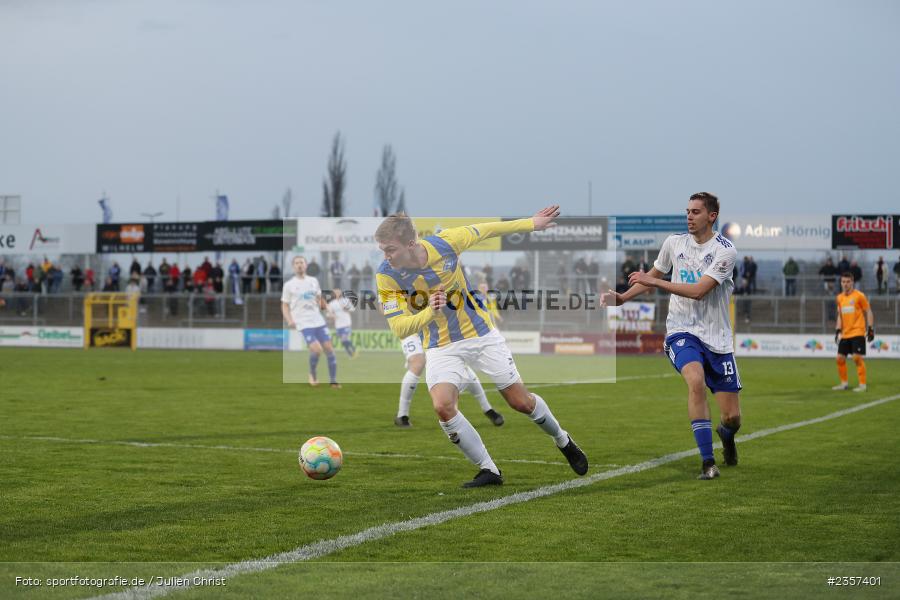 Fabian Willibald, Stadion am Schönbusch, Aschaffenburg, 06.04.2023, sport, action, BFV, Fussball, 30. Spieltag, Regionalliga Bayern, FCP, SVA, FC Pipinsried, SV Viktoria Aschaffenburg - Bild-ID: 2357401