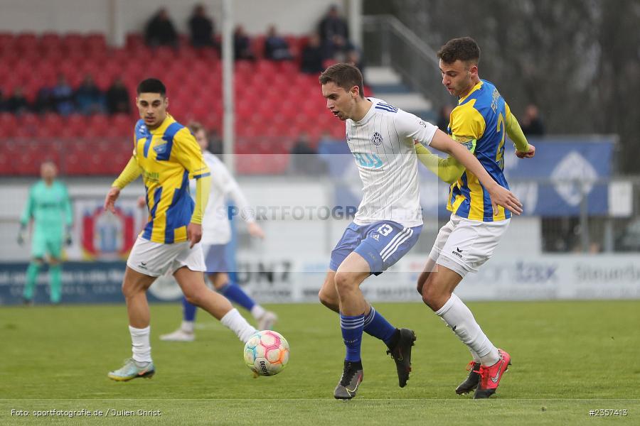 Veit Klement, Stadion am Schönbusch, Aschaffenburg, 06.04.2023, sport, action, BFV, Fussball, 30. Spieltag, Regionalliga Bayern, FCP, SVA, FC Pipinsried, SV Viktoria Aschaffenburg - Bild-ID: 2357413