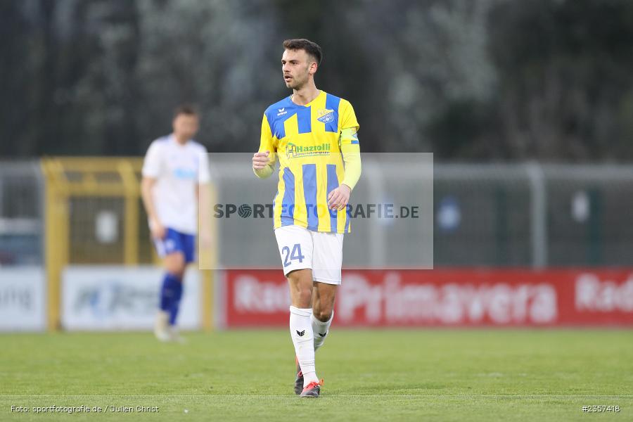 Marin Pudic, Stadion am Schönbusch, Aschaffenburg, 06.04.2023, sport, action, BFV, Fussball, 30. Spieltag, Regionalliga Bayern, FCP, SVA, FC Pipinsried, SV Viktoria Aschaffenburg - Bild-ID: 2357418