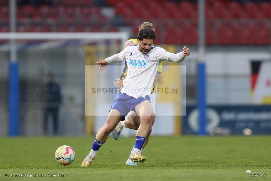 Clay Verkaj, Stadion am Schönbusch, Aschaffenburg, 06.04.2023, sport, action, BFV, Fussball, 30. Spieltag, Regionalliga Bayern, FCP, SVA, FC Pipinsried, SV Viktoria Aschaffenburg - Bild-ID: 2357419