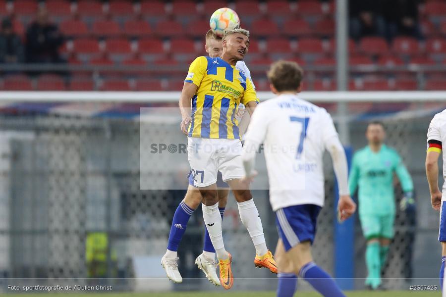 Marvin Jike, Stadion am Schönbusch, Aschaffenburg, 06.04.2023, sport, action, BFV, Fussball, 30. Spieltag, Regionalliga Bayern, FCP, SVA, FC Pipinsried, SV Viktoria Aschaffenburg - Bild-ID: 2357423