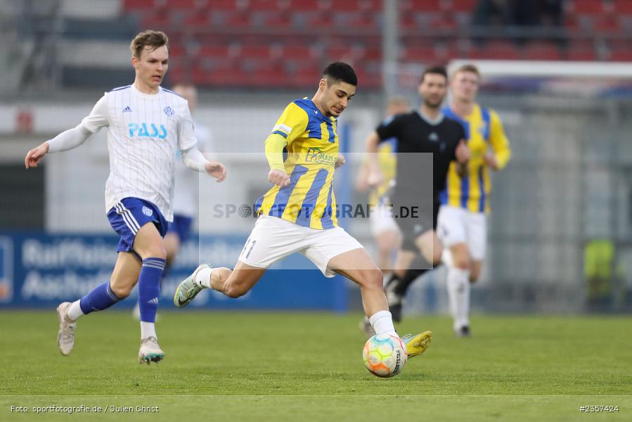 Halit Yilmaz, Stadion am Schönbusch, Aschaffenburg, 06.04.2023, sport, action, BFV, Fussball, 30. Spieltag, Regionalliga Bayern, FCP, SVA, FC Pipinsried, SV Viktoria Aschaffenburg - Bild-ID: 2357424