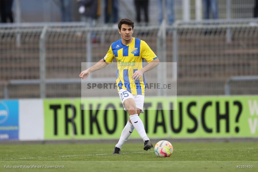 Benedikt Lobenhofer, Stadion am Schönbusch, Aschaffenburg, 06.04.2023, sport, action, BFV, Fussball, 30. Spieltag, Regionalliga Bayern, FCP, SVA, FC Pipinsried, SV Viktoria Aschaffenburg - Bild-ID: 2357430