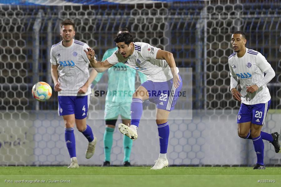 Hamza Boutakhrit, Stadion am Schönbusch, Aschaffenburg, 06.04.2023, sport, action, BFV, Fussball, 30. Spieltag, Regionalliga Bayern, FCP, SVA, FC Pipinsried, SV Viktoria Aschaffenburg - Bild-ID: 2357490
