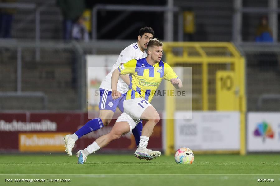 Belmin Idrizovic, Stadion am Schönbusch, Aschaffenburg, 06.04.2023, sport, action, BFV, Fussball, 30. Spieltag, Regionalliga Bayern, FCP, SVA, FC Pipinsried, SV Viktoria Aschaffenburg - Bild-ID: 2357510
