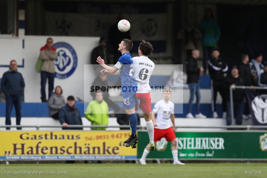 Dennie Michel, Sepp-Endres-Sportanlage, Würzburg, 08.04.2023, sport, action, BFV, Fussball, 27. Spieltag, Bayernliga Nord, ASV, FV04, ASV Cham, Würzburger FV - Bild-ID: 2357668