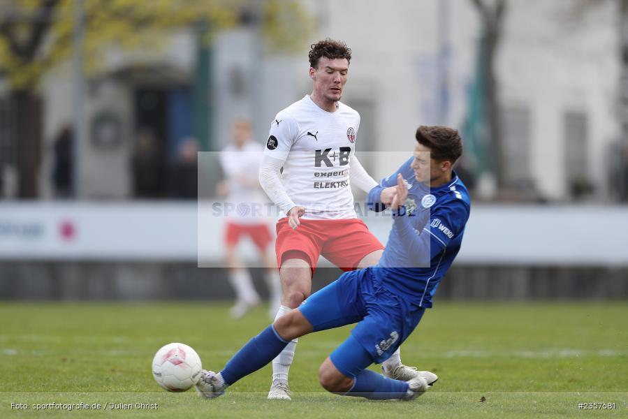 Jona Hofbauer, Sepp-Endres-Sportanlage, Würzburg, 08.04.2023, sport, action, BFV, Fussball, 27. Spieltag, Bayernliga Nord, ASV, FV04, ASV Cham, Würzburger FV - Bild-ID: 2357681