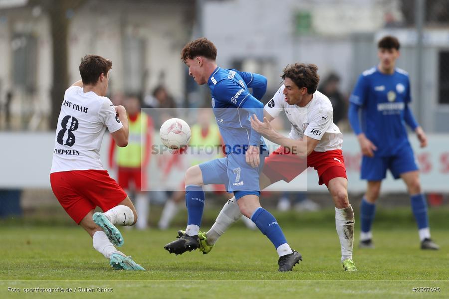 Simon Schäffer, Sepp-Endres-Sportanlage, Würzburg, 08.04.2023, sport, action, BFV, Fussball, 27. Spieltag, Bayernliga Nord, ASV, FV04, ASV Cham, Würzburger FV - Bild-ID: 2357695
