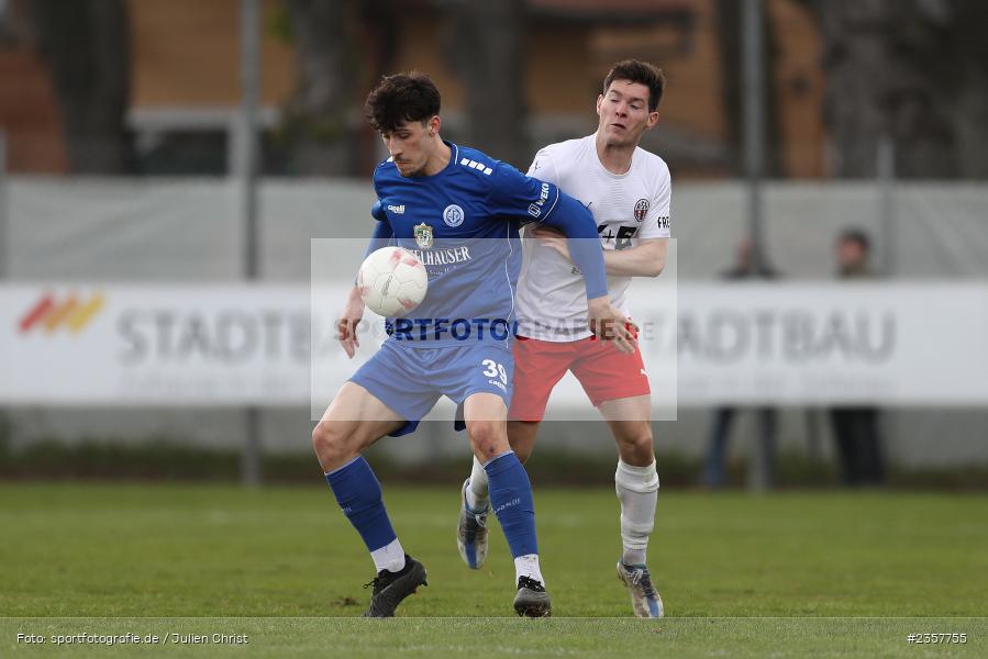 Moritz Gündling, Sepp-Endres-Sportanlage, Würzburg, 08.04.2023, sport, action, BFV, Fussball, 27. Spieltag, Bayernliga Nord, ASV, FV04, ASV Cham, Würzburger FV - Bild-ID: 2357755