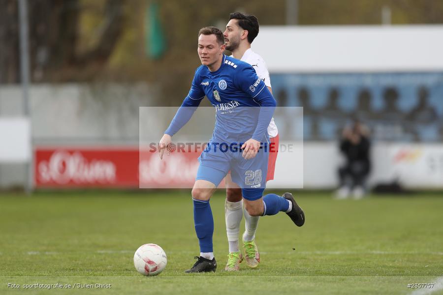 Marc Hänschke, Sepp-Endres-Sportanlage, Würzburg, 08.04.2023, sport, action, BFV, Fussball, 27. Spieltag, Bayernliga Nord, ASV, FV04, ASV Cham, Würzburger FV - Bild-ID: 2357757