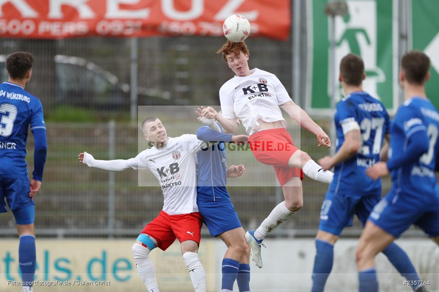 Valentin Seebauer, Sepp-Endres-Sportanlage, Würzburg, 08.04.2023, sport, action, BFV, Fussball, 27. Spieltag, Bayernliga Nord, ASV, FV04, ASV Cham, Würzburger FV - Bild-ID: 2357764