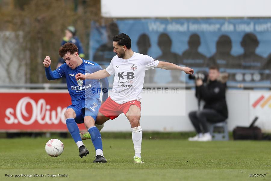 Simon Schäffer, Sepp-Endres-Sportanlage, Würzburg, 08.04.2023, sport, action, BFV, Fussball, 27. Spieltag, Bayernliga Nord, ASV, FV04, ASV Cham, Würzburger FV - Bild-ID: 2357767