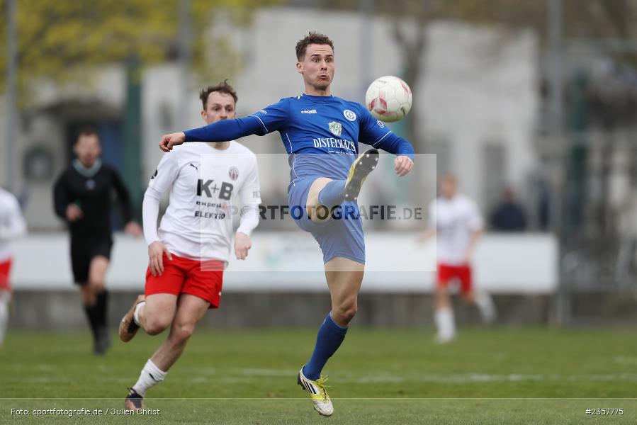 Lukas Imgrund, Sepp-Endres-Sportanlage, Würzburg, 08.04.2023, sport, action, BFV, Fussball, 27. Spieltag, Bayernliga Nord, ASV, FV04, ASV Cham, Würzburger FV - Bild-ID: 2357775
