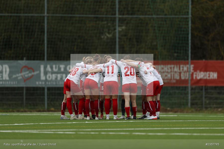 Mannschaftskreis, Sportpark Heuchelhof, Würzburg, 08.04.2023, sport, action, BFV, Fussball, 14. Spieltag, Bayernliga Frauen, FCF, FWK, FC Forstern, FC Würzburger Kickers - Bild-ID: 2357795