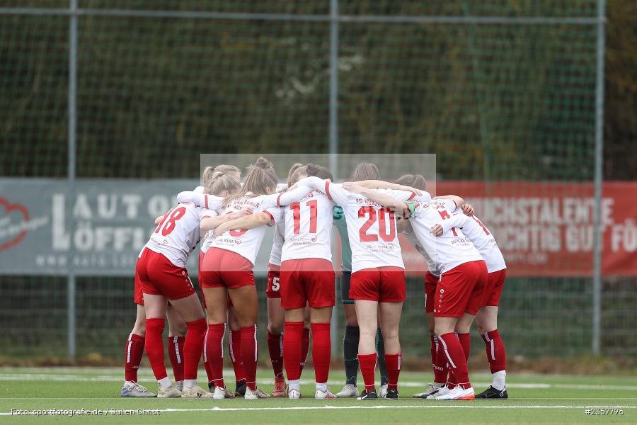 Mannschaftskreis, Sportpark Heuchelhof, Würzburg, 08.04.2023, sport, action, BFV, Fussball, 14. Spieltag, Bayernliga Frauen, FCF, FWK, FC Forstern, FC Würzburger Kickers - Bild-ID: 2357796