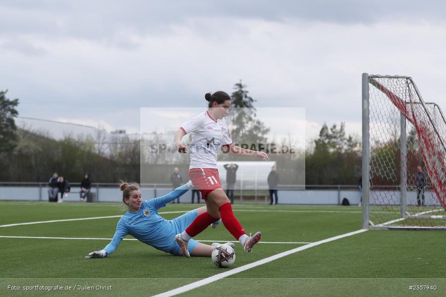Laura Eisler, Sportpark Heuchelhof, Würzburg, 08.04.2023, sport, action, BFV, Fussball, 14. Spieltag, Bayernliga Frauen, FCF, FWK, FC Forstern, FC Würzburger Kickers - Bild-ID: 2357940 Laura Eisler, Sportpark Heuchelhof, Würzburg, 08.04.2023, sport, action, BFV, Fussball, 14. Spieltag, Bayernliga Frauen, FCF, FWK, FC Forstern, FC Würzburger Kickers - Bild-ID: 2357940