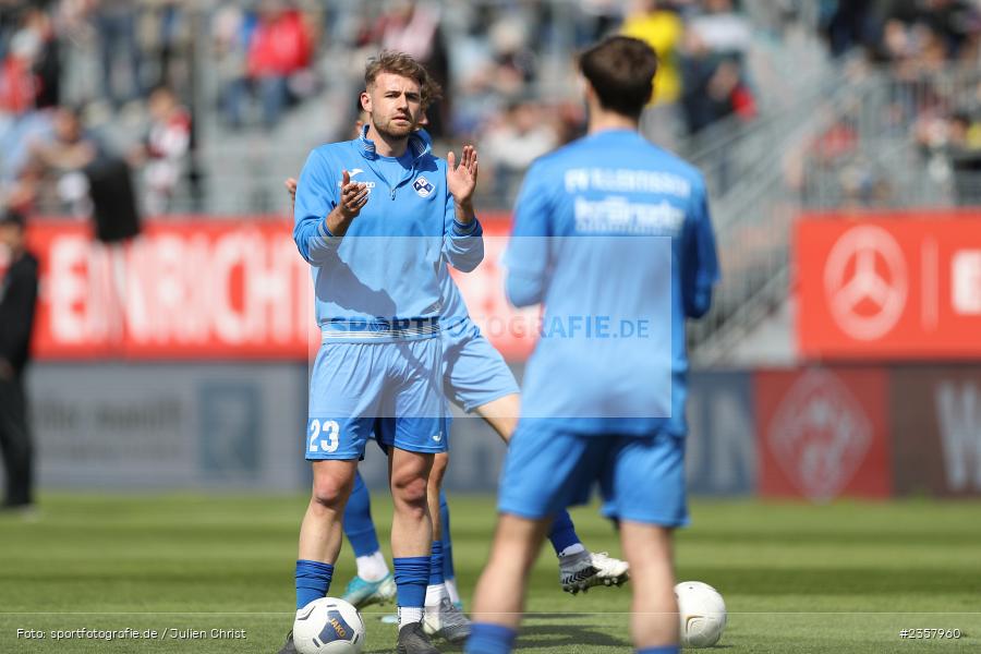 Hannes Pöschl, AKON Arena, Würzburg, 10.04.2023, sport, action, BFV, Fussball, 30. Spieltag, Regionalliga Bayern, FVI, FWK, FV Illertissen, FC Würzburger Kickers - Bild-ID: 2357960