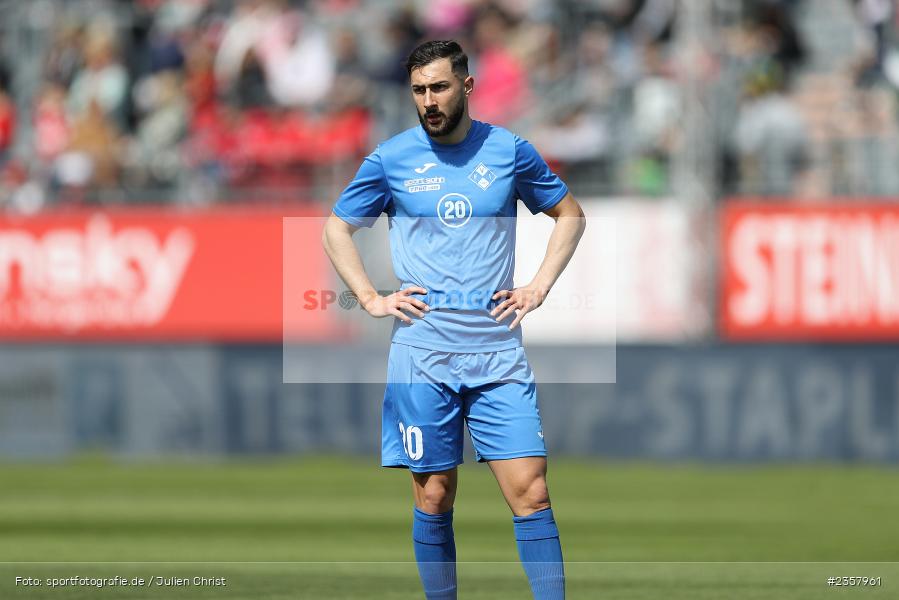 Gökalp Kilic, AKON Arena, Würzburg, 10.04.2023, sport, action, BFV, Fussball, 30. Spieltag, Regionalliga Bayern, FVI, FWK, FV Illertissen, FC Würzburger Kickers - Bild-ID: 2357961