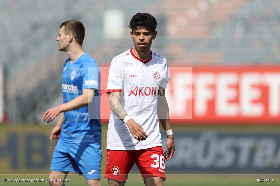 Andre Leipold, AKON Arena, Würzburg, 10.04.2023, sport, action, BFV, Fussball, 30. Spieltag, Regionalliga Bayern, FVI, FWK, FV Illertissen, FC Würzburger Kickers - Bild-ID: 2358010