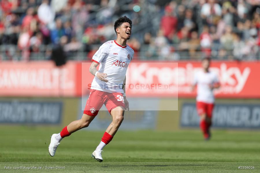 Andre Leipold, AKON Arena, Würzburg, 10.04.2023, sport, action, BFV, Fussball, 30. Spieltag, Regionalliga Bayern, FVI, FWK, FV Illertissen, FC Würzburger Kickers - Bild-ID: 2358024