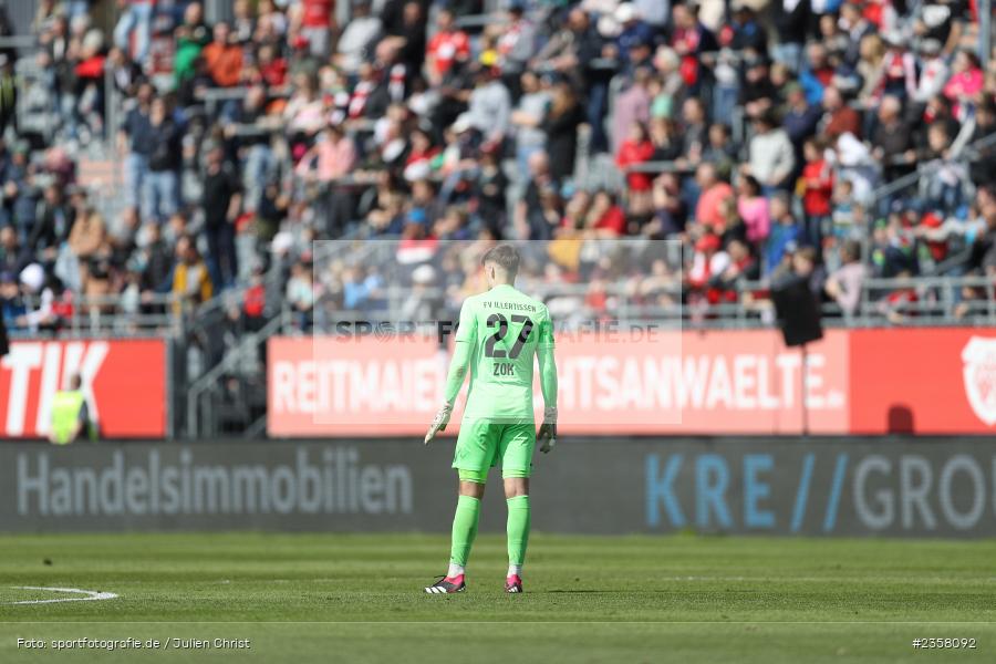 Malwin Zok, AKON Arena, Würzburg, 10.04.2023, sport, action, BFV, Fussball, 30. Spieltag, Regionalliga Bayern, FVI, FWK, FV Illertissen, FC Würzburger Kickers - Bild-ID: 2358092