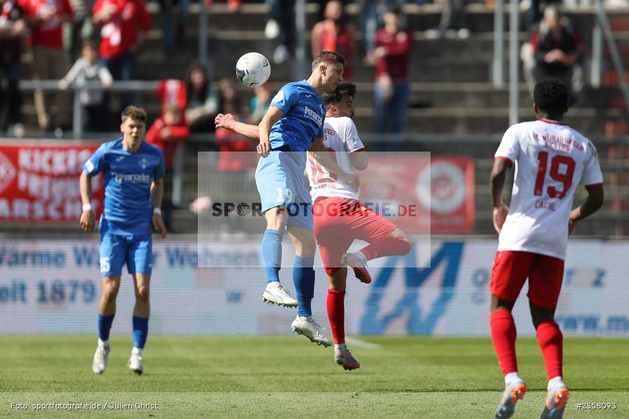 Nico Fundel, AKON Arena, Würzburg, 10.04.2023, sport, action, BFV, Fussball, 30. Spieltag, Regionalliga Bayern, FVI, FWK, FV Illertissen, FC Würzburger Kickers - Bild-ID: 2358093