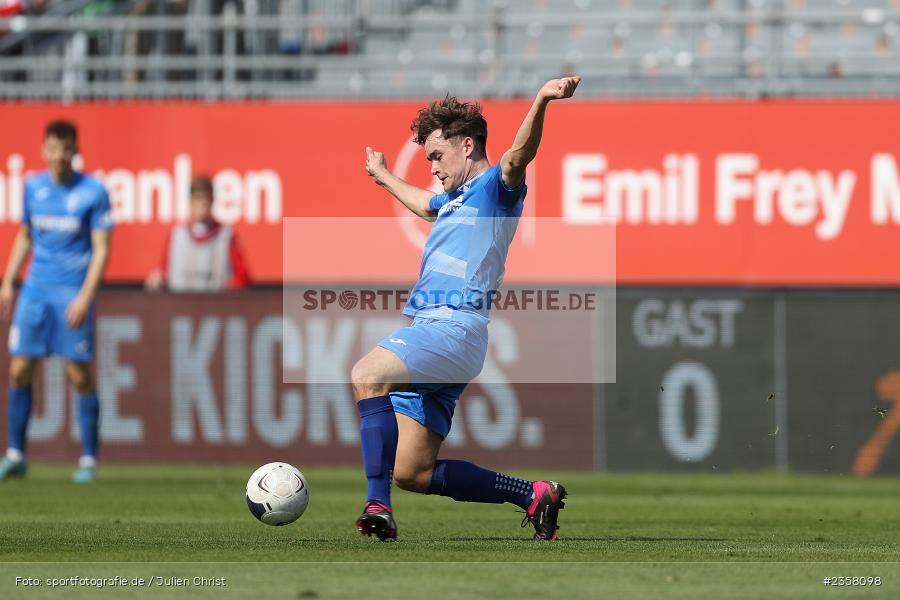 Elias Rudolf Herzig, AKON Arena, Würzburg, 10.04.2023, sport, action, BFV, Fussball, 30. Spieltag, Regionalliga Bayern, FVI, FWK, FV Illertissen, FC Würzburger Kickers - Bild-ID: 2358098