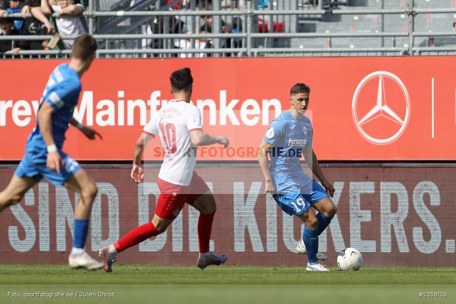 Nico Fundel, AKON Arena, Würzburg, 10.04.2023, sport, action, BFV, Fussball, 30. Spieltag, Regionalliga Bayern, FVI, FWK, FV Illertissen, FC Würzburger Kickers - Bild-ID: 2358126