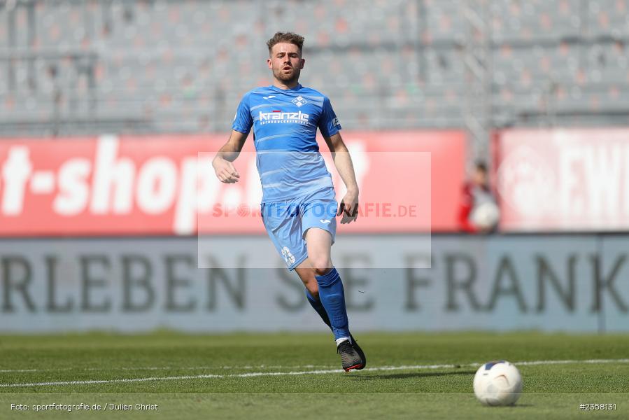 Hannes Pöschl, AKON Arena, Würzburg, 10.04.2023, sport, action, BFV, Fussball, 30. Spieltag, Regionalliga Bayern, FVI, FWK, FV Illertissen, FC Würzburger Kickers - Bild-ID: 2358131