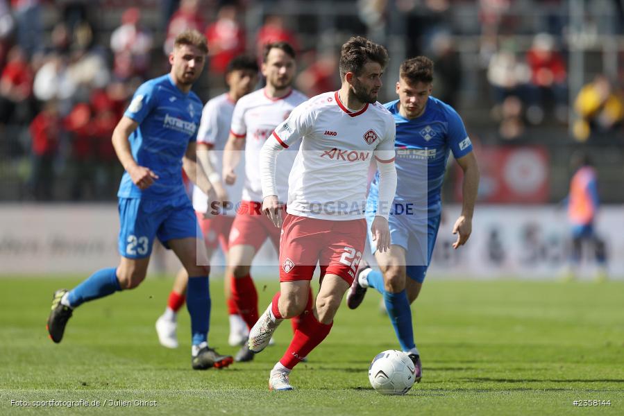 Daniel Hägele, AKON Arena, Würzburg, 10.04.2023, sport, action, BFV, Fussball, 30. Spieltag, Regionalliga Bayern, FVI, FWK, FV Illertissen, FC Würzburger Kickers - Bild-ID: 2358144