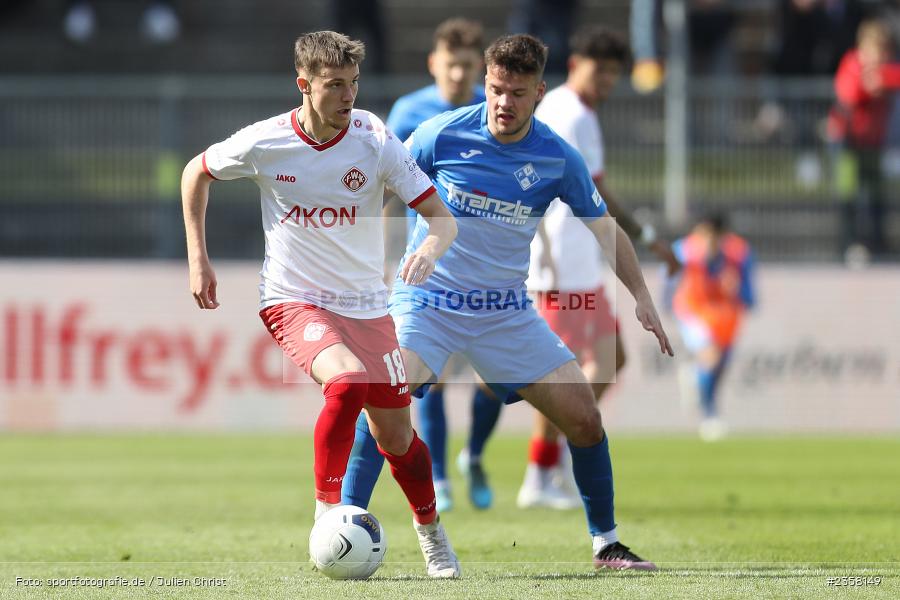 Maximilian Zaiser, AKON Arena, Würzburg, 10.04.2023, sport, action, BFV, Fussball, 30. Spieltag, Regionalliga Bayern, FVI, FWK, FV Illertissen, FC Würzburger Kickers - Bild-ID: 2358149
