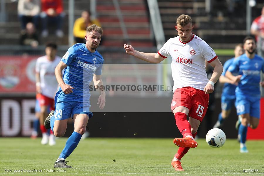 Felix Göttlicher, AKON Arena, Würzburg, 10.04.2023, sport, action, BFV, Fussball, 30. Spieltag, Regionalliga Bayern, FVI, FWK, FV Illertissen, FC Würzburger Kickers - Bild-ID: 2358179