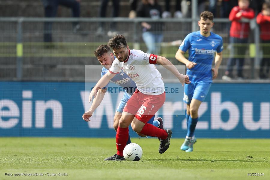 Peter Kurzweg, AKON Arena, Würzburg, 10.04.2023, sport, action, BFV, Fussball, 30. Spieltag, Regionalliga Bayern, FVI, FWK, FV Illertissen, FC Würzburger Kickers - Bild-ID: 2358204