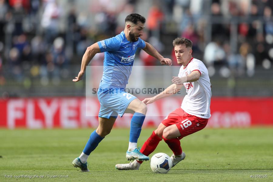 Gökalp Kilic, AKON Arena, Würzburg, 10.04.2023, sport, action, BFV, Fussball, 30. Spieltag, Regionalliga Bayern, FVI, FWK, FV Illertissen, FC Würzburger Kickers - Bild-ID: 2358235