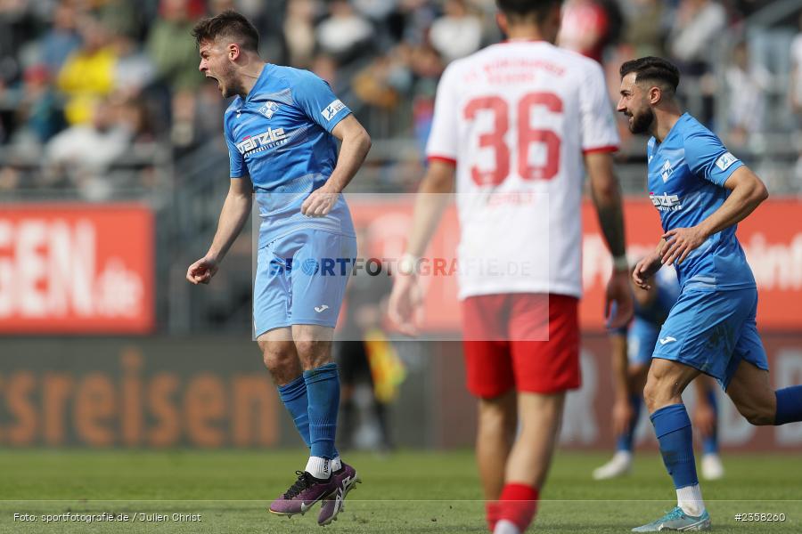 Yannick Glessing, AKON Arena, Würzburg, 10.04.2023, sport, action, BFV, Fussball, 30. Spieltag, Regionalliga Bayern, FVI, FWK, FV Illertissen, FC Würzburger Kickers - Bild-ID: 2358260