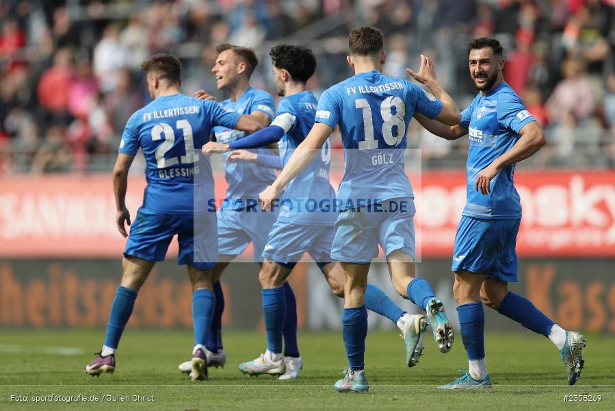 AKON Arena, Würzburg, 10.04.2023, sport, action, BFV, Fussball, 30. Spieltag, Regionalliga Bayern, FVI, FWK, FV Illertissen, FC Würzburger Kickers - Bild-ID: 2358269