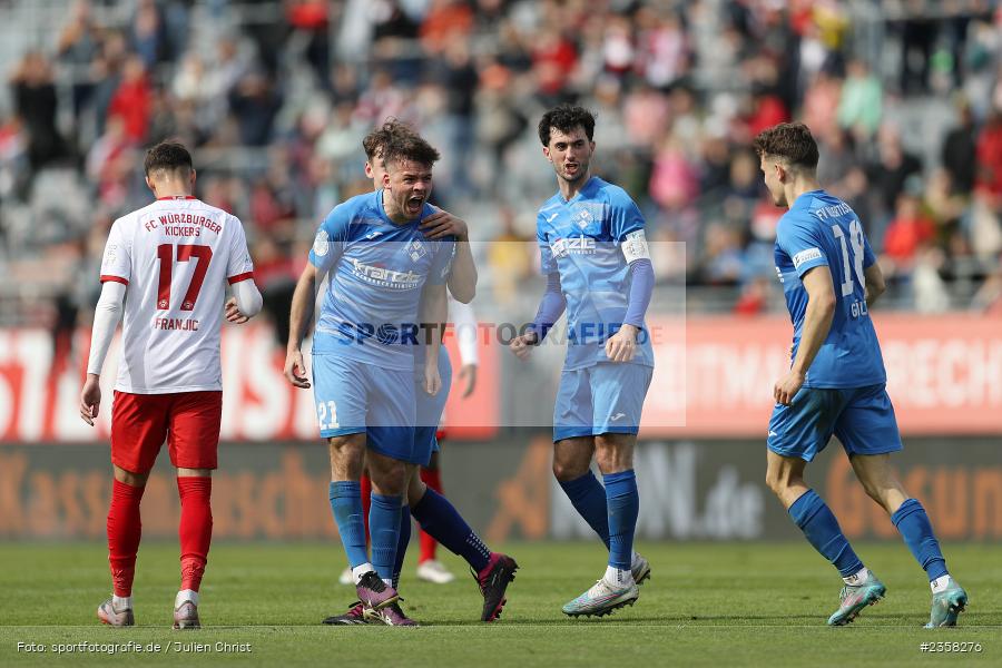 Yannick Glessing, AKON Arena, Würzburg, 10.04.2023, sport, action, BFV, Fussball, 30. Spieltag, Regionalliga Bayern, FVI, FWK, FV Illertissen, FC Würzburger Kickers - Bild-ID: 2358276