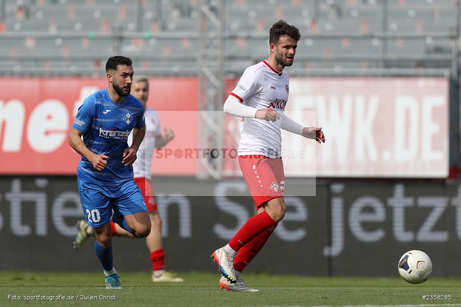 Daniel Hägele, AKON Arena, Würzburg, 10.04.2023, sport, action, BFV, Fussball, 30. Spieltag, Regionalliga Bayern, FVI, FWK, FV Illertissen, FC Würzburger Kickers - Bild-ID: 2358285