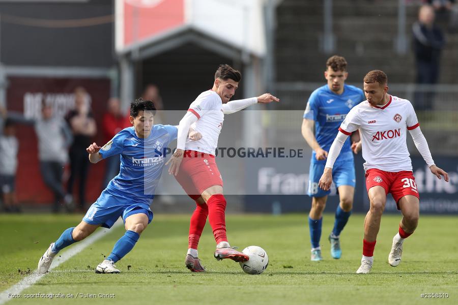 Ivan Franjic, AKON Arena, Würzburg, 10.04.2023, sport, action, BFV, Fussball, 30. Spieltag, Regionalliga Bayern, FVI, FWK, FV Illertissen, FC Würzburger Kickers - Bild-ID: 2358310