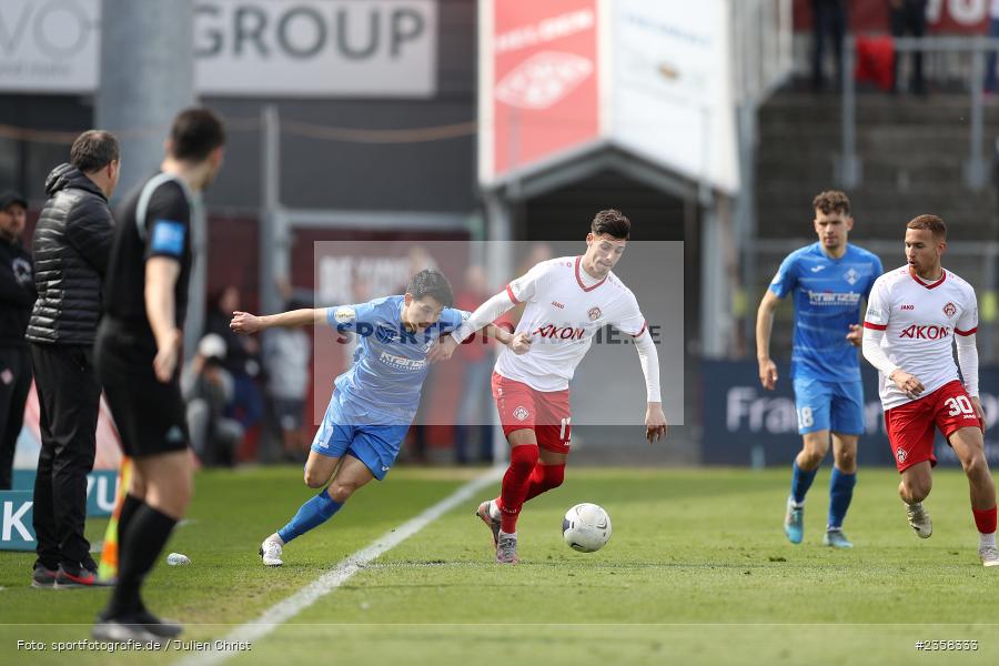 Ivan Franjic, AKON Arena, Würzburg, 10.04.2023, sport, action, BFV, Fussball, 30. Spieltag, Regionalliga Bayern, FVI, FWK, FV Illertissen, FC Würzburger Kickers - Bild-ID: 2358333