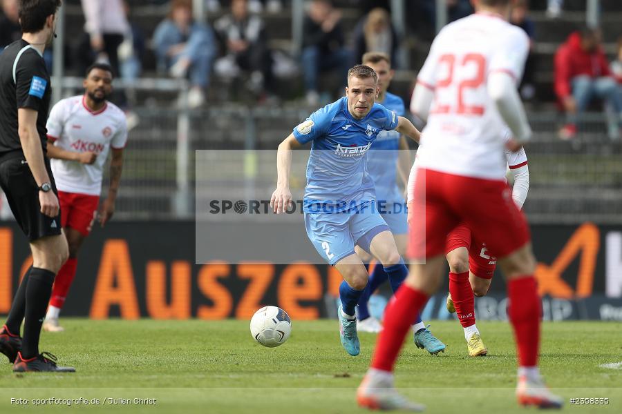 Max Zeller, AKON Arena, Würzburg, 10.04.2023, sport, action, BFV, Fussball, 30. Spieltag, Regionalliga Bayern, FVI, FWK, FV Illertissen, FC Würzburger Kickers - Bild-ID: 2358335