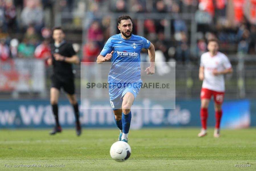 Gökalp Kilic, AKON Arena, Würzburg, 10.04.2023, sport, action, BFV, Fussball, 30. Spieltag, Regionalliga Bayern, FVI, FWK, FV Illertissen, FC Würzburger Kickers - Bild-ID: 2358339