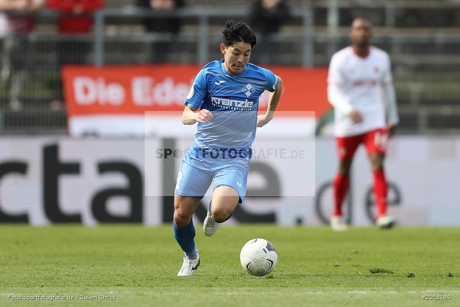 Natsuhiko Watanabe, AKON Arena, Würzburg, 10.04.2023, sport, action, BFV, Fussball, 30. Spieltag, Regionalliga Bayern, FVI, FWK, FV Illertissen, FC Würzburger Kickers - Bild-ID: 2358389