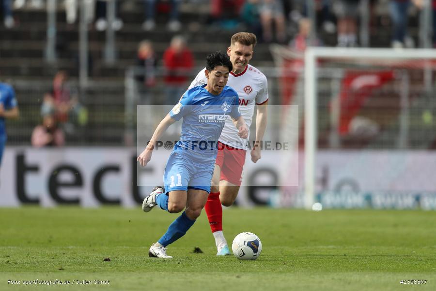 Natsuhiko Watanabe, AKON Arena, Würzburg, 10.04.2023, sport, action, BFV, Fussball, 30. Spieltag, Regionalliga Bayern, FVI, FWK, FV Illertissen, FC Würzburger Kickers - Bild-ID: 2358397