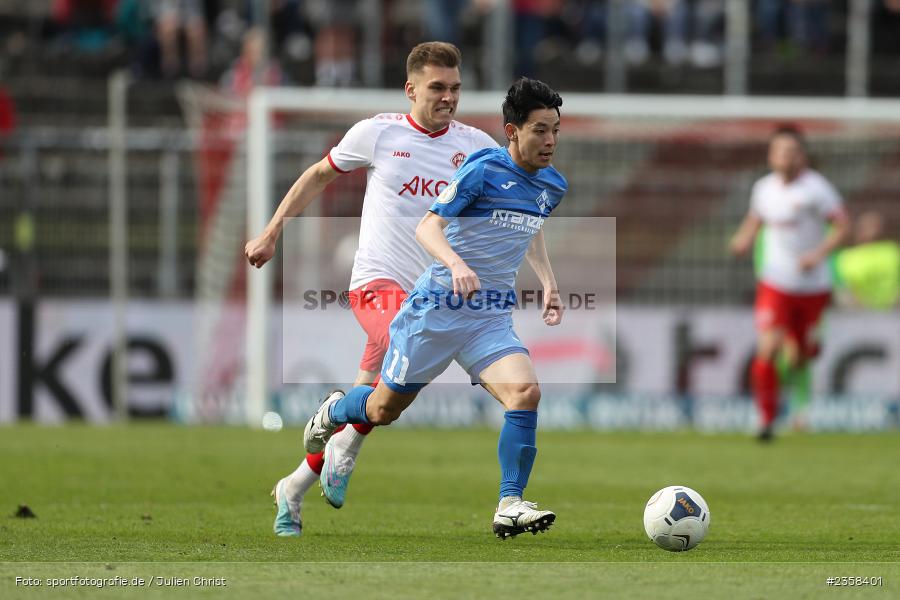 Natsuhiko Watanabe, AKON Arena, Würzburg, 10.04.2023, sport, action, BFV, Fussball, 30. Spieltag, Regionalliga Bayern, FVI, FWK, FV Illertissen, FC Würzburger Kickers - Bild-ID: 2358401