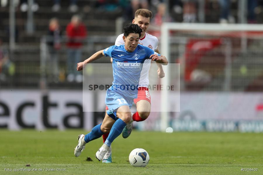 Natsuhiko Watanabe, AKON Arena, Würzburg, 10.04.2023, sport, action, BFV, Fussball, 30. Spieltag, Regionalliga Bayern, FVI, FWK, FV Illertissen, FC Würzburger Kickers - Bild-ID: 2358402