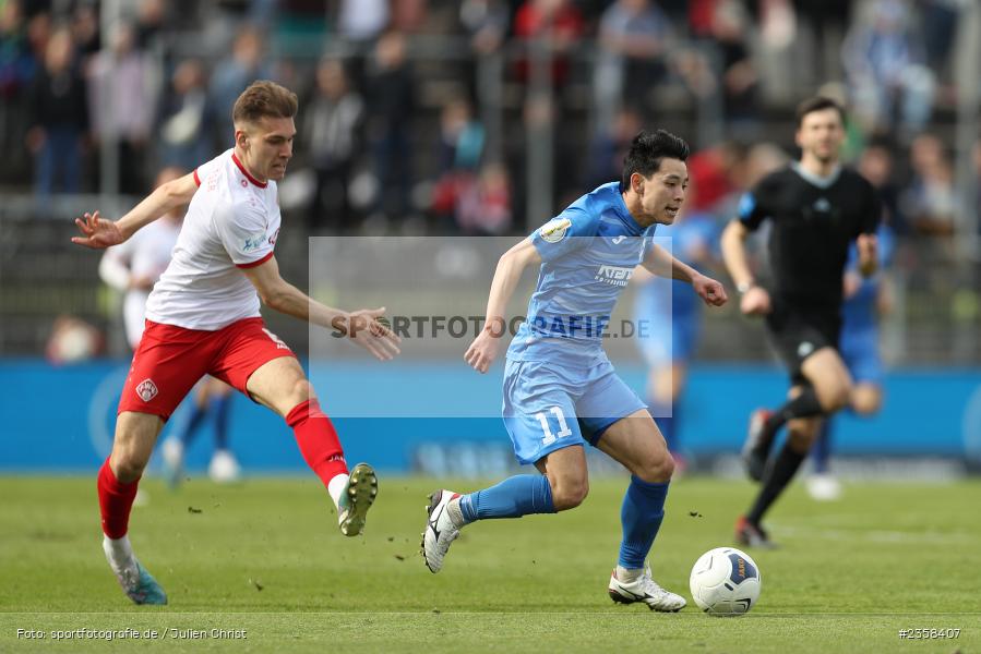 Natsuhiko Watanabe, AKON Arena, Würzburg, 10.04.2023, sport, action, BFV, Fussball, 30. Spieltag, Regionalliga Bayern, FVI, FWK, FV Illertissen, FC Würzburger Kickers - Bild-ID: 2358407