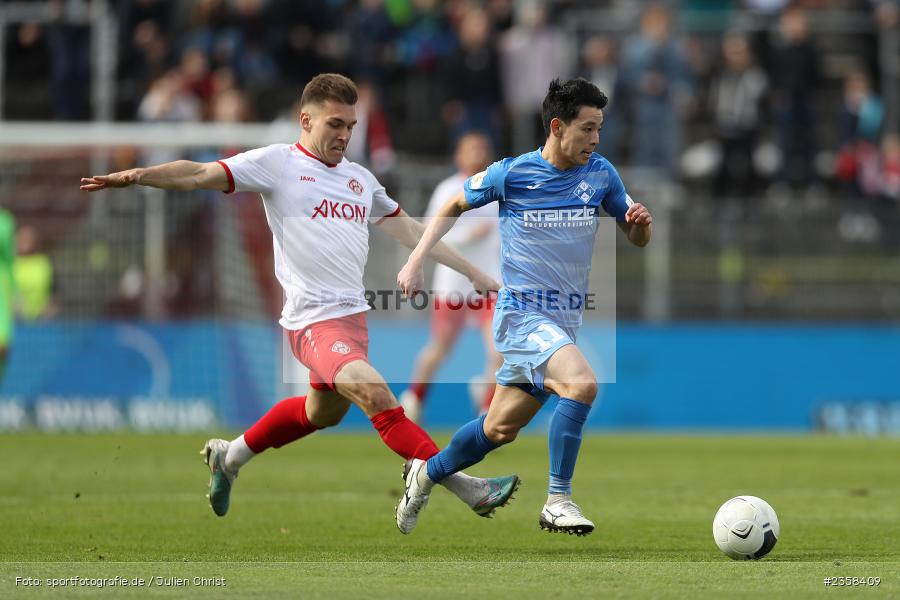 Natsuhiko Watanabe, AKON Arena, Würzburg, 10.04.2023, sport, action, BFV, Fussball, 30. Spieltag, Regionalliga Bayern, FVI, FWK, FV Illertissen, FC Würzburger Kickers - Bild-ID: 2358409