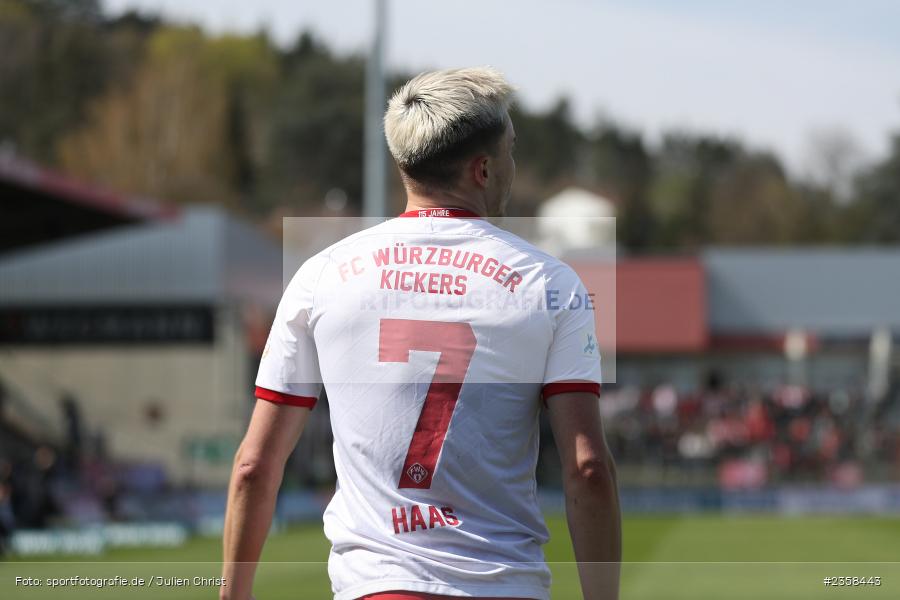 Thomas Haas, AKON Arena, Würzburg, 10.04.2023, sport, action, BFV, Fussball, 30. Spieltag, Regionalliga Bayern, FVI, FWK, FV Illertissen, FC Würzburger Kickers - Bild-ID: 2358443